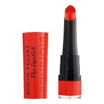 BOURJOIS Paris Rouge Velvet The Lipstick 2,4 g pomadka dla kobiet 07 Joli Carmin´ois