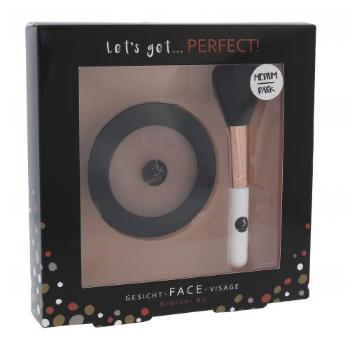 2K Let´s Get Perfect! zestaw Bronzer 10 g + Pędzelek 1 szt dla kobiet Uszkodzone pudełko Medium/Dark