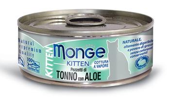 MONGE Kitten Jelly karma dla kociąt Tuńczyk z aloesem 80 g