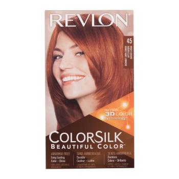 Revlon Colorsilk Beautiful Color farba do włosów Farba do włosów 59,1 ml + utleniacz 59,1 ml + odżywka 11,8 ml + rękawiczki W 45 Bright Auburn