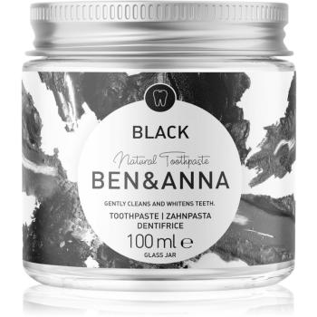 BEN&ANNA Natural Toothpaste Black pasta do zębów w szklanym słoiczku z aktywnym węglem 100 ml