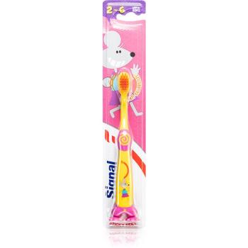 Signal Kids szczoteczka do zębów ultra soft dla dzieci Yellow-Pink 1 szt.