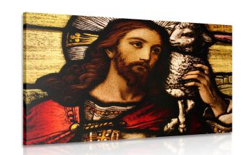 Obraz Jezus z barankiem - 120x80