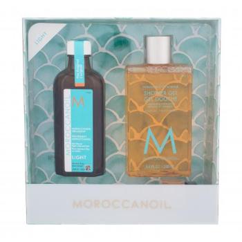 Moroccanoil Treatment Light zestaw Olejek do włosów 100 ml + żel pod prysznic 250 ml + opakowanie dozujące dla kobiet