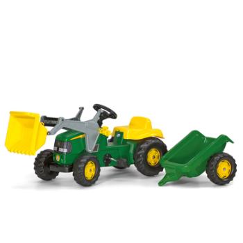 ROLLY TOYS Traktor z ładowarką i przyczepą John Deere 023110