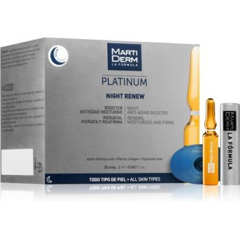 Martiderm Platinum Night Renew serum peelingujące o działaniu złuszczającym w ampułkach 30x2 ml