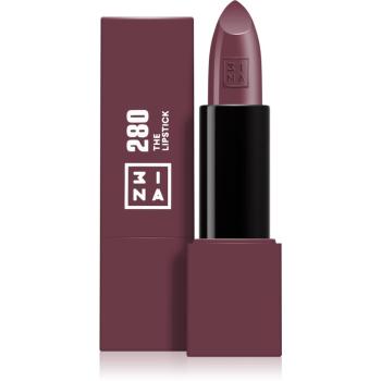 3INA The Lipstick błyszcząca szminka odcień 280 - Shiny wine 4,5 g