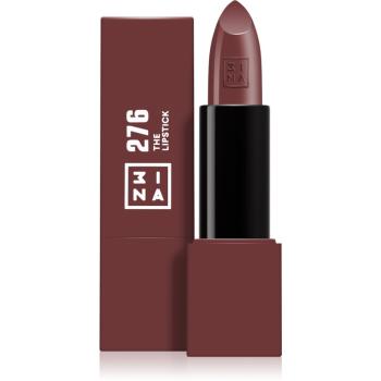 3INA The Lipstick błyszcząca szminka odcień 276 - Shiny Maroon Brown 4,5 g