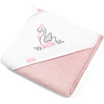 BabyOno Take Care Bamboo Towel ręcznik kąpielowy z kapturem Pink 85x85 cm