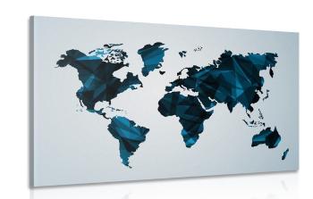 Obraz mapa świata w grafice wektorowej - 120x80