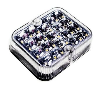 LED Odbłyśnik światła SINGLE LED/1W/12V IP67 srebrny