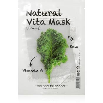 Too Cool For School Natural Vita Mask Firming Kale maska w płacie ujędrniająca kontury twarzy 23 g