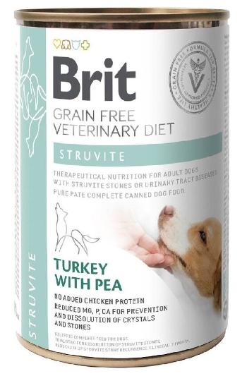 BRIT Veterinary Diet Struvite Turkey&amp;Pea na schorzenia dróg moczowych dla psa 400 g