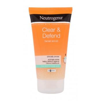 Neutrogena Clear & Defend Facial Scrub 150 ml peeling dla kobiet