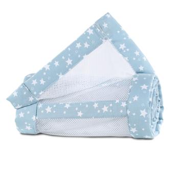 babybay® Ochraniacz do łóżeczka Mesh-Piqué Maxi, Boxspring i Comfort, Stars white 168x24 cm