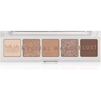 MUA Makeup Academy Professional 5 Shade Palette paleta cieni do powiek odcień Neutral Wanderlust 3,8 g