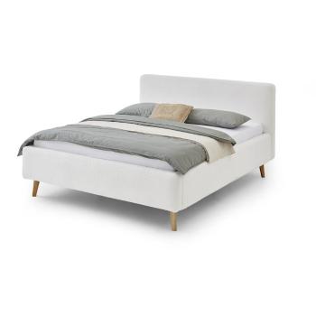 Białe tapicerowane łóżko dwuosobowe 140x200 cm Mattis – Meise Möbel