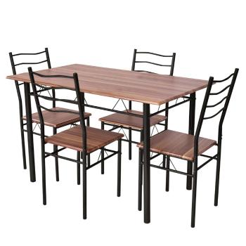 Stół metalowy z 4 krzesłami