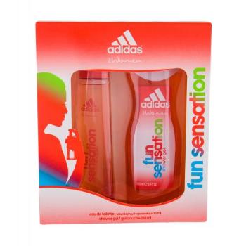 Adidas Fun Sensation For Women zestaw Edt 75 ml + Żel pod prysznic 250 ml dla kobiet