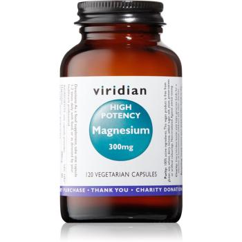 Viridian Nutrition High Potency Magnesium 300 mg kapsułki dla redukcji zmęczenia i wyczerpania 120 caps.