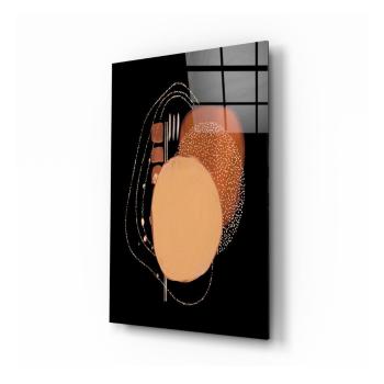 Szklany obraz Insigne Abstract Black, 46x72 cm