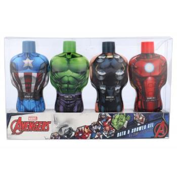 Marvel Avengers zestaw Żel pod prysznic 4x 75 ml -  Hulk + Thor + Iron Man + Captain America dla dzieci
