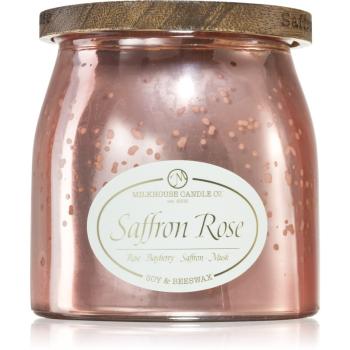 Milkhouse Candle Co. Creamery Saffron & Rose świeczka zapachowa Butter Jar 454 g