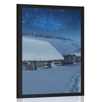 Plakat bajkowy krajobraz karpacki - 20x30 black
