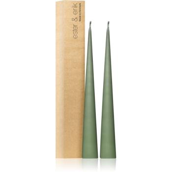 ester & erik cone candles green soil (no. 70) świeczka 2x37 cm