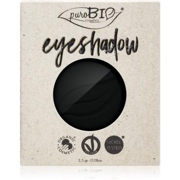 puroBIO Cosmetics Compact Eyeshadows cienie do powiek napełnienie odcień 04 Black 2,5 g