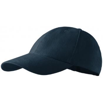 6-panelowa czapka z daszkiem, ciemny niebieski, nastawny