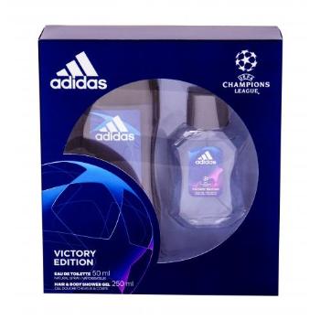 Adidas UEFA Champions League Victory Edition zestaw Edt 50 ml + Żel pod prysznic 250 ml dla mężczyzn Uszkodzone pudełko