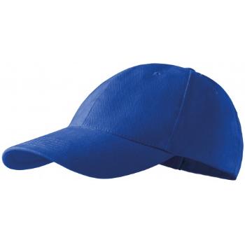 6-panelowa czapka z daszkiem, królewski niebieski, nastawny
