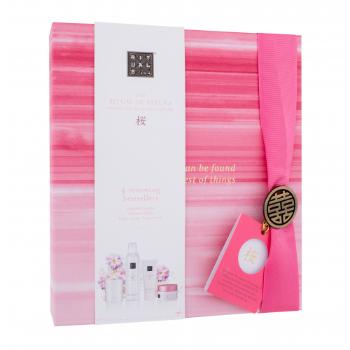 Rituals The Ritual Of Sakura Gift Set zestaw Pianka pod prysznic 200 ml + krem do ciała 100 ml + peeling do ciała 125 g + świeczka dla kobiet