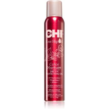 CHI Rose Hip Oil UV Protecting Dry Oil ochronny olej na włosy, ochrona przeciwsłoneczna do włosów farbowanych 157 ml