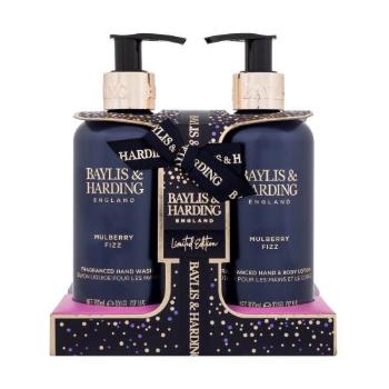 Baylis & Harding Mulberry Fizz Limited Edition Set zestaw Mleczko do ciała 300 ml + mydło w płynie 300 ml dla kobiet Uszkodzone opakowanie