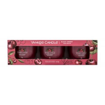 Yankee Candle Black Cherry zestaw Świeczka zapachowa 3 x 37 g unisex