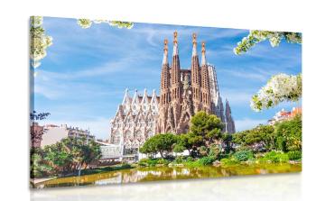 Obraz katedra w Barcelonie - 90x60