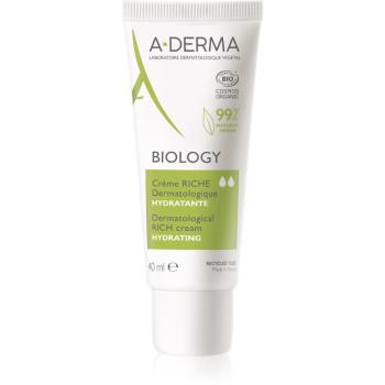 A-Derma Biology Odżywczy krem nawilżający do cery suchej i bardzo suchej skóry wrażliwej 40 ml