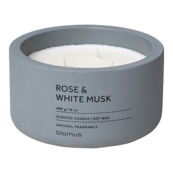Świeczka sojowa o zapachu róży i piżma Blomus Fraga, 25 h