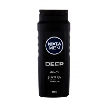 Nivea Men Deep Clean Body, Face & Hair 500 ml żel pod prysznic dla mężczyzn