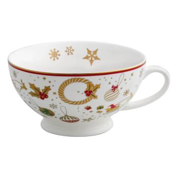 Porcelanowa filiżanka do herbaty ze świątecznym motywem Brandani Alleluia New Bone, ⌀ 14 cm