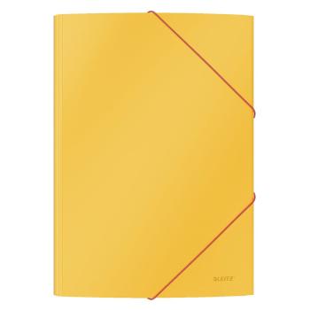 Zestaw 10 żółtych teczek kartonowych z miękką powierzchnią Leitz Cosy, A4