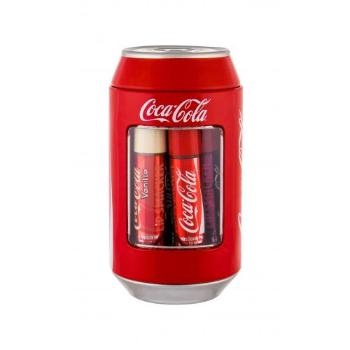 Lip Smacker Coca-Cola Lip Balm zestaw Balsam do ust 6 x 4 g + Puszka dla dzieci uszkodzony flakon