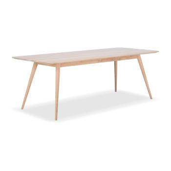 Stół z litego drewna dębowego Gazzda Stafa, 220x90 cm