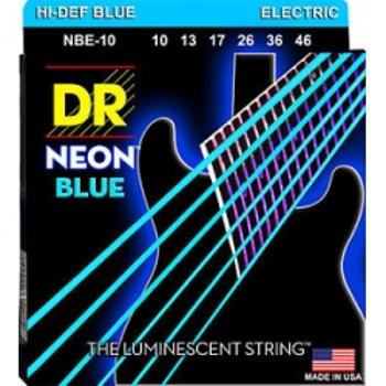 Dr Nbe 10-46 Neon Blue Struny Gitara Elektryczna
