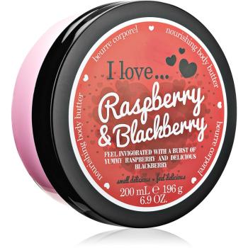 I love... Strawberries & Cream masło do ciała Raspberry & Blackberry 200 ml