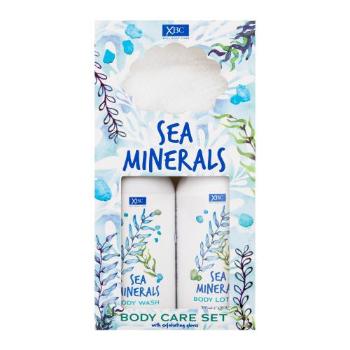 Xpel Sea Minerals Body Care Set zestaw Żel pod prysznic Sea Minerals 300 ml + Mleczko do ciała Sea Minerals 300 ml + Rękawiczki złuszczające