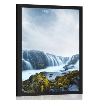 Plakat wzniosłe wodospady - 60x90 black