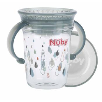 Nûby 360° sippy cup WONDER CUP 240 ml z tritanu firmy Eastman w kolorze szarym